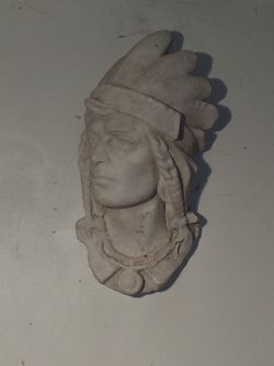 Antique Native American Sculpture Wall Hang