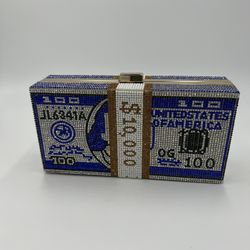 Rhinestone Money Clutch Bag Shiny ✨ 