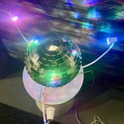 IKEA Dansa Disco Ball Rotating with Colored LED Lights