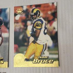 1996 Pacific Crown Collection Football Card Lot of 12 Isaac Bruce Stephen Davis