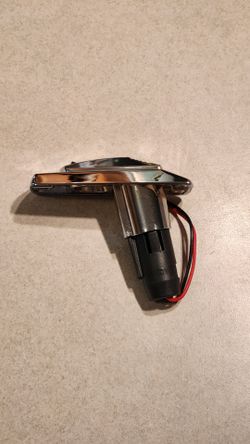 Pole Light Base Chrome Plated Zinc Housing