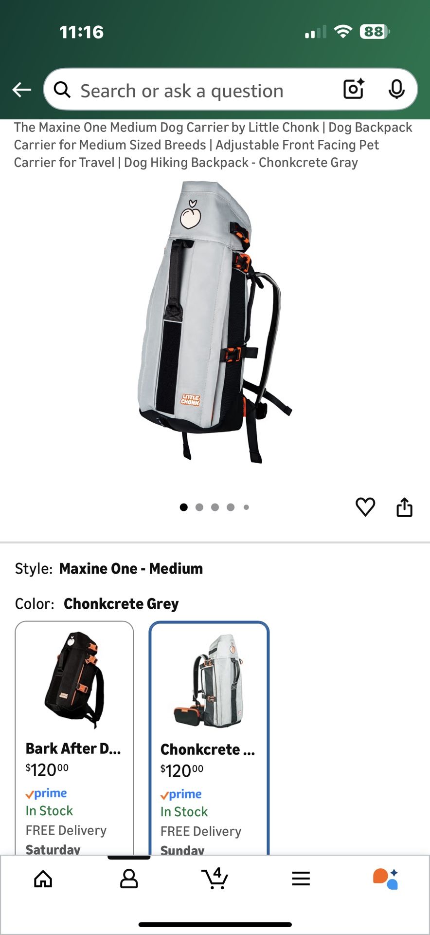 Little Chonk Dog Backpack