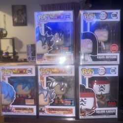 Dragon Ball And Demon Slayer Funko Pops