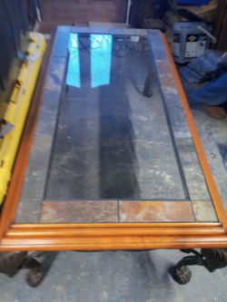 Glass top tables