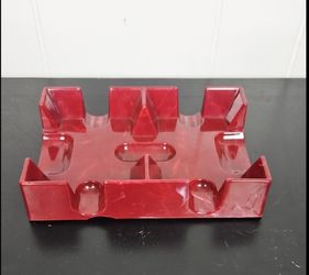 Vintage Nu-Dell Plastic No. 30 Double Card Deck tray Holder
