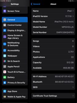 Apple iPad Pro 10.5-inch 512GB