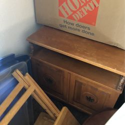 Oak Corner Table