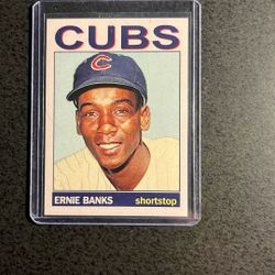 Ernie Banks, Cubs , ‘53 Season Baseball Card
