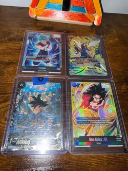 Dragón ball fusion cards and slabs
