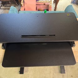 Like New Black Standing Desk Table Office Home Work 