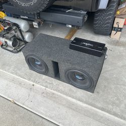 2 12s with ported box, 1500amp