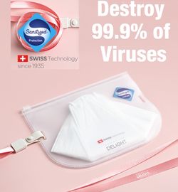 2 Pack Sanitized, Anti Bacterial Mask Case Pouch Lanyard