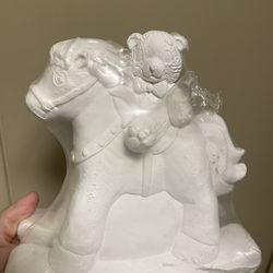 Ceramic Rocking Horse Piggy Bank 