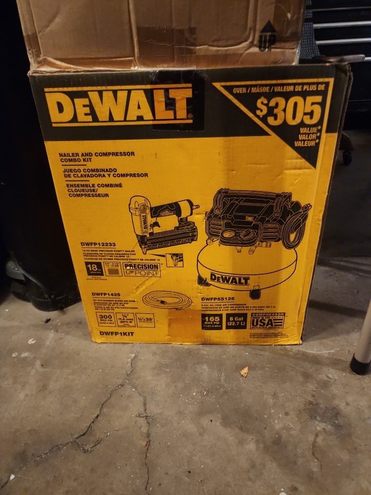 DeWalt Nailer and Compressor Combo Kit