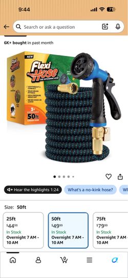 Flexi Hose 50ft Expandable Garden Hose