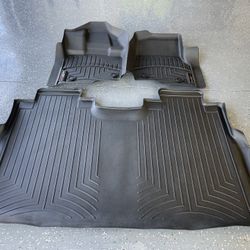 “WeatherTech” floor mats for 2020 Ford F-150 XL Crew cab or extended cab / set of three (3)