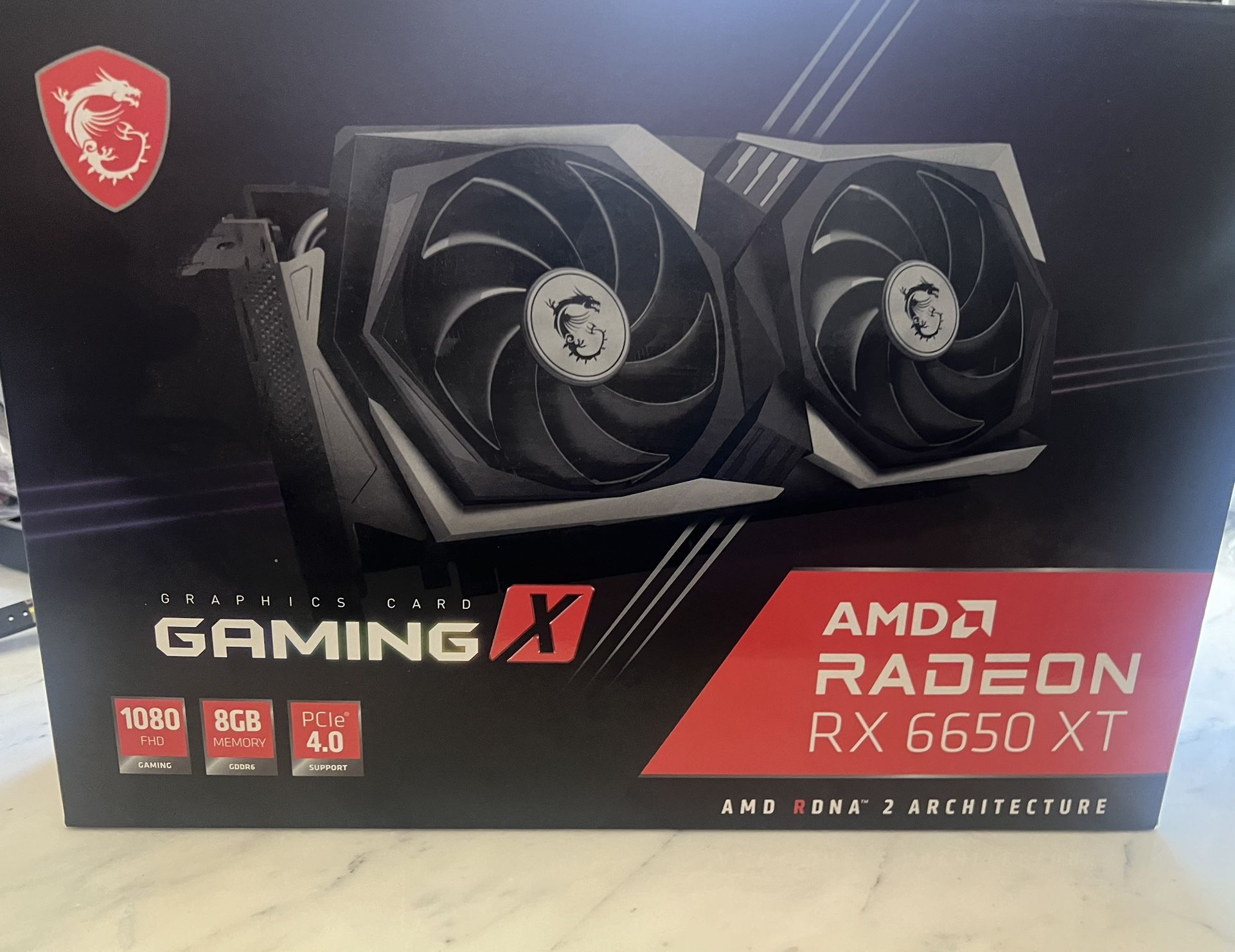AMD 6650xt MSI Gaming X Graphics Card