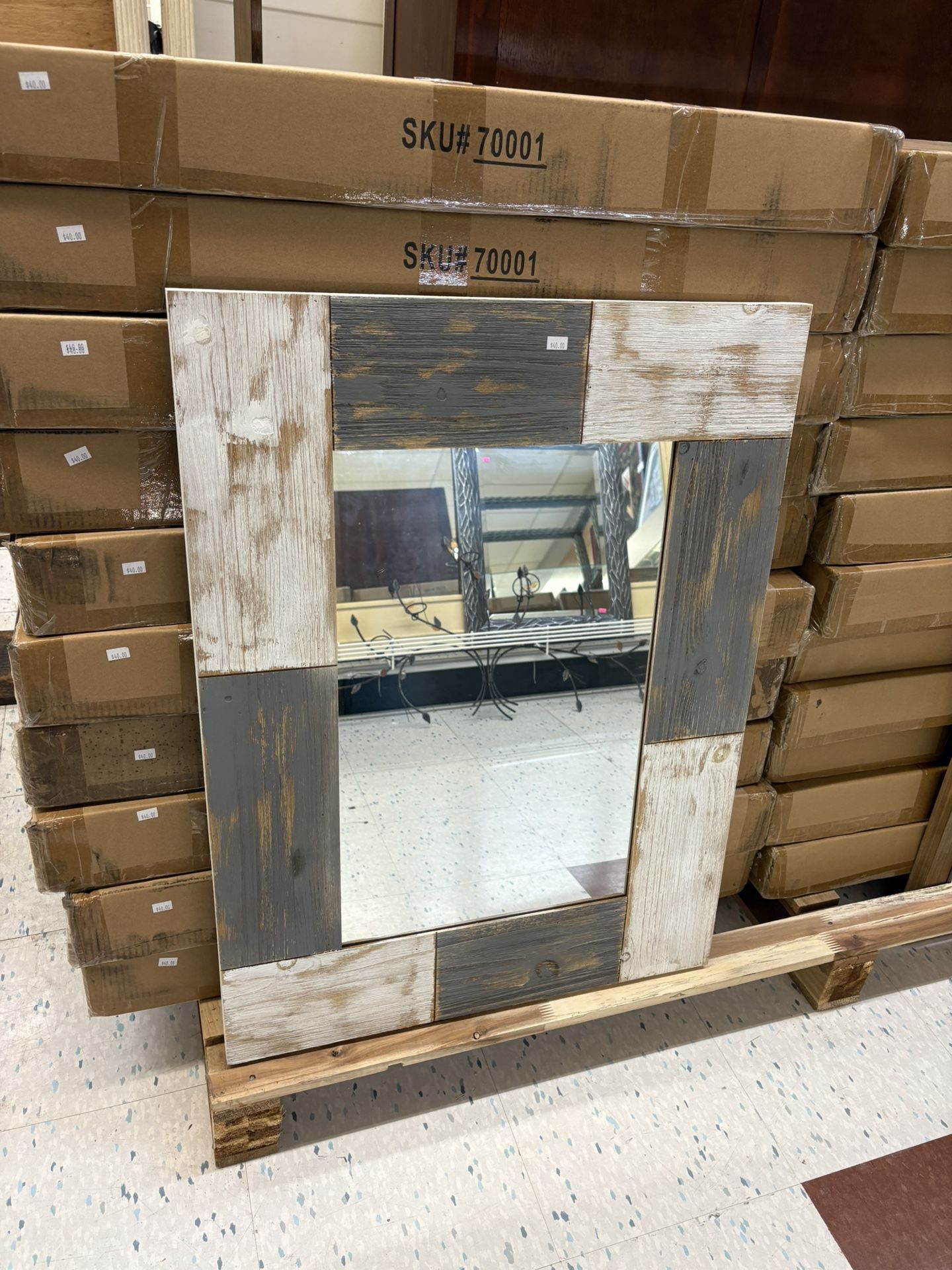 Brand New ‘Mason Planks’ Mirror