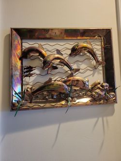 Metal dolphins