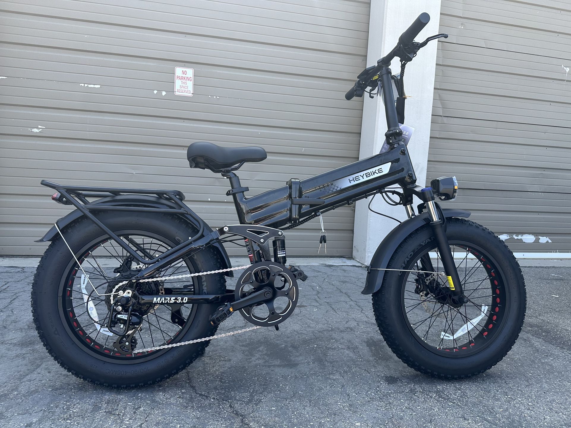 HEYBIKE Mars 3.0 Full Suspension Torque Sensor Folding Electric Bike In Black
