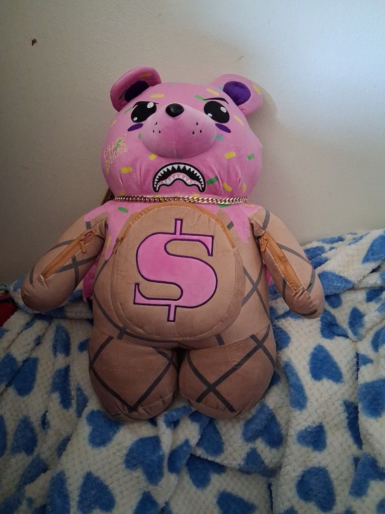 Spray ground. Ice Cream 🐻 Bear. Plush Backpack. $15. NEW.