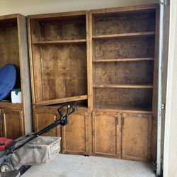 Tall Shelves With Cabinet