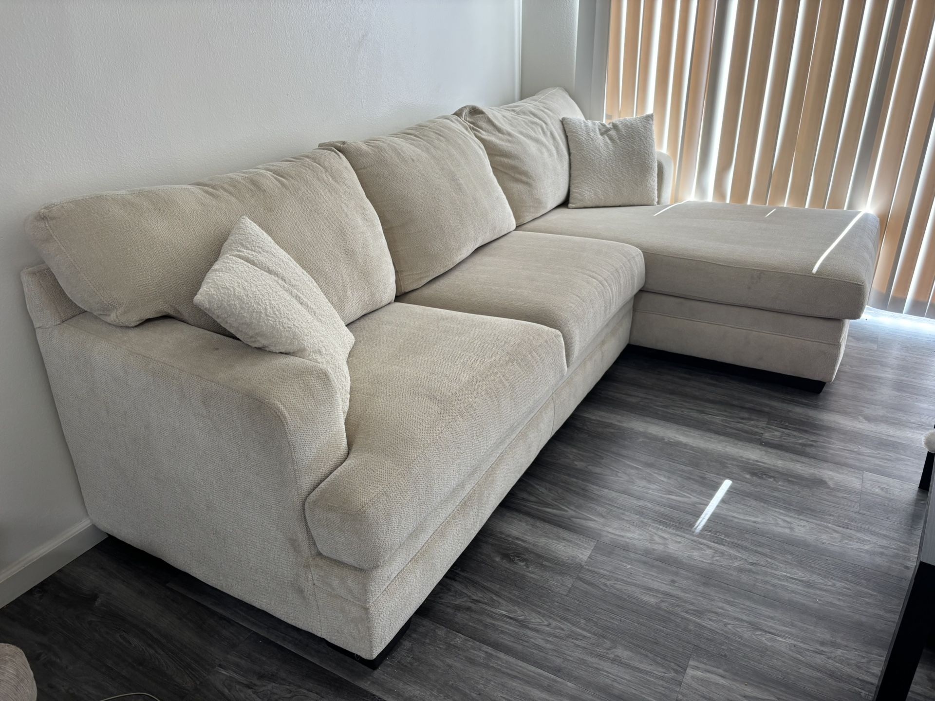 Beige Sofa Couch (great Condition.)