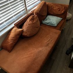 Orange Sofa Sectional 