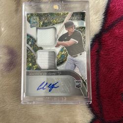 Andrew Vaughn/ autograph/player Worn. 8/8