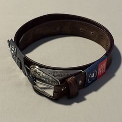 MLB Los Angeles LA Dodgers Leather Engraved Belt Brand New BNWT