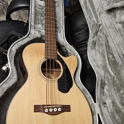 Acoustic Electric Bass Guitar 