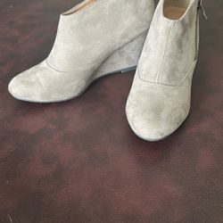 Classy Beige Wedge Heels