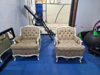 Vintage French Style Lounge Chairs