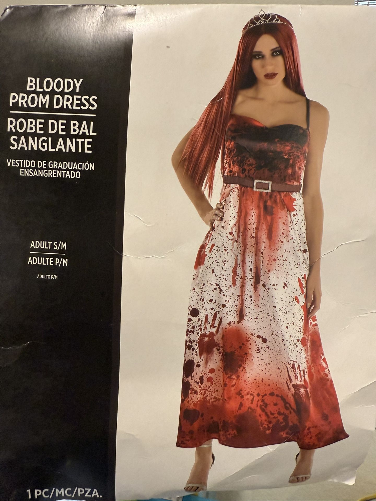 NEW BLOODY PROM DRESS HALLOWEEN COSTUME