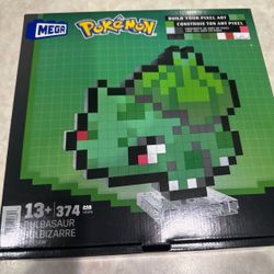 MEGA Pokémon Bulbasaur Pixel Art Building Set