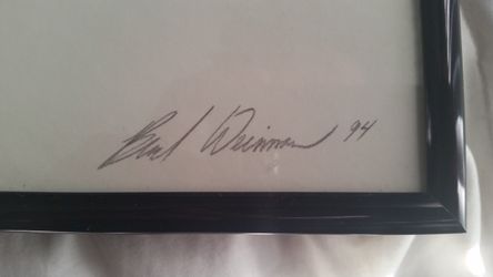 JOE MONTANA Penciled Framed Art