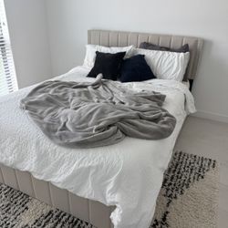 Queen Size Bed Frame (disassembled and ready for pickup)