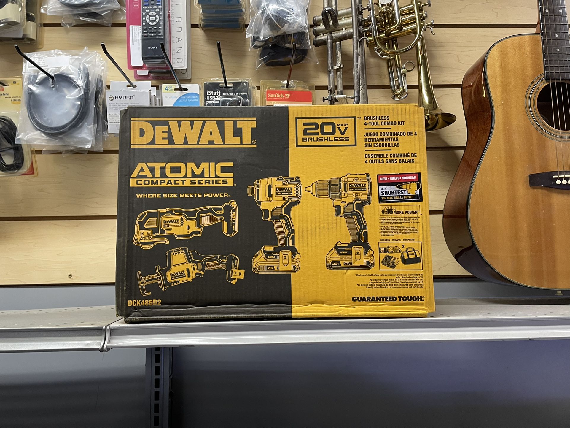 New Dewalt Model: DCK486D2 Combo Set Atomic Compact Series 20v