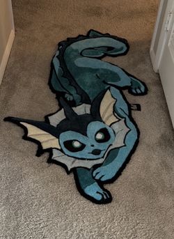 Custom tufted Pokemon 'Vaporeon' Rug