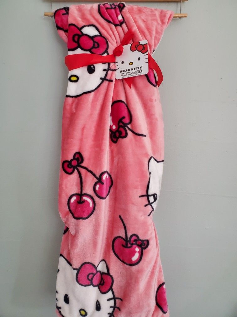 Bnwt Hello Kitty Cherry Blanket 🍒