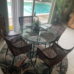 Ficks reed Style Dining Table And Chairs