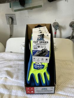 5 Heavy Duty Work Gloves, Cut Resistant 5 Pairs For $20