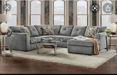 Nice Grey sectional! Other couch and love seat saves here