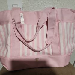 Pink Stripe Tote Bag Victoria's Secret💕