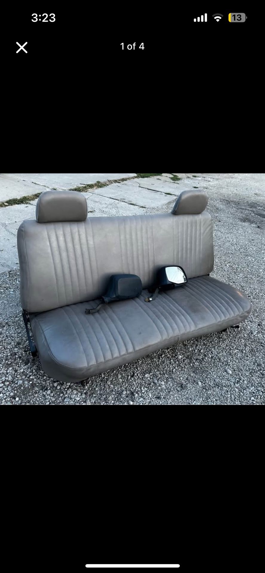 92-96 Ford F-150 9th Generation Bench Seat And Side Mirrors