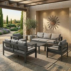 8-Seater Patio Furniture Outdoor Conversation Couch Set