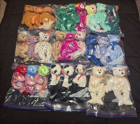 Ty Beanie Babies Bear Collection Lot
