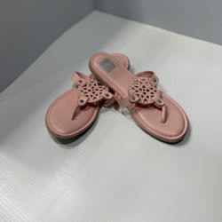 Dolce Vita Sandals Pink Leather Sandals With Cutouts