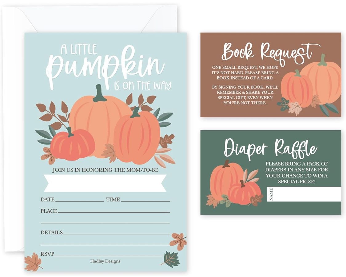 Fall Baby shower Invitations #15