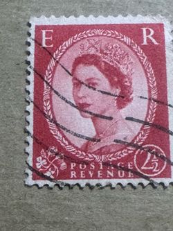 Queen Elizabeth II GB Wilding 2.5d Postage Stamp